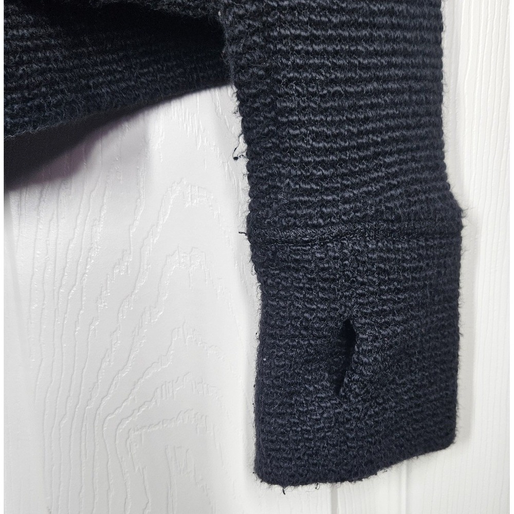 Sweaty Betty Restful Boucle Full Zip Jacket Waffle Knit Black Size M Athleisure - Picture 4 of 9